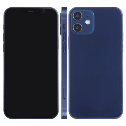iPhone 12 dummy display model with black front screen and blue rear