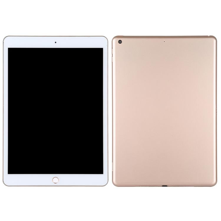Tablet display dummy with white front screen and rose-gold back