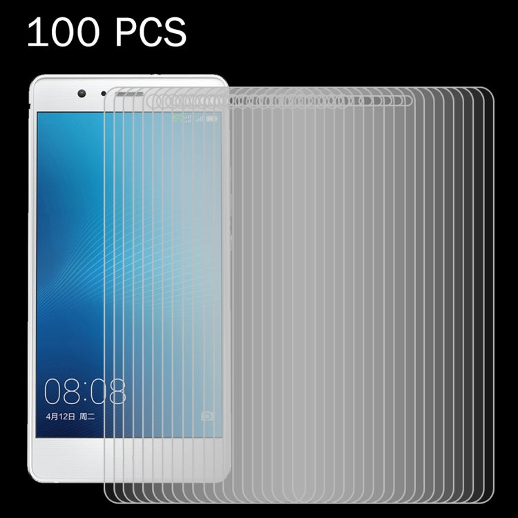 Set of 100 tempered glass screen protectors for Huawei P9 Lite, 2.5D rounded edges
