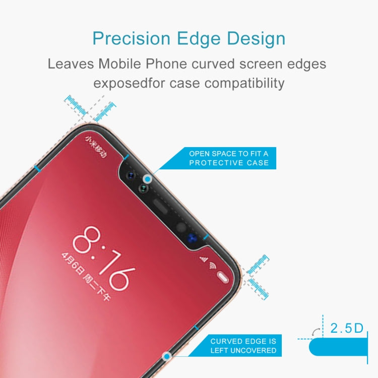 Tempered glass screen protector with curved edge design for Xiaomi Mi 8 Pro