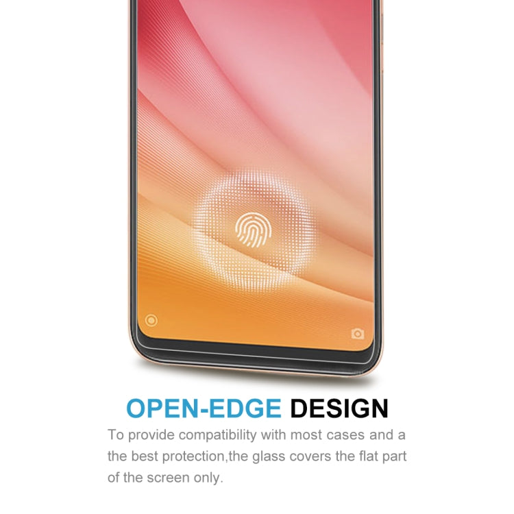 Tempered glass screen protector for Xiaomi Mi 8 Pro, front view with fingerprint sensor