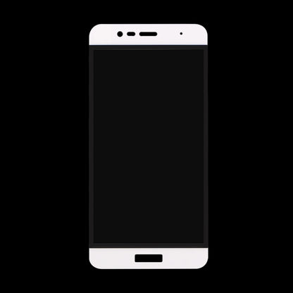White tempered glass screen protector cover for phone front, black display area