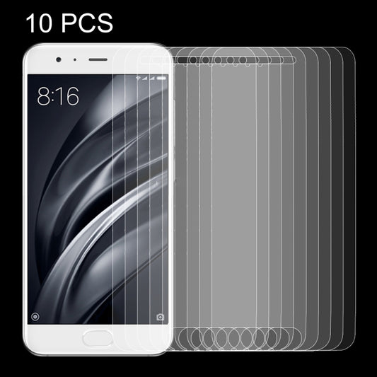 10-pack tempered glass screen protectors for Mi 6, full-screen covers