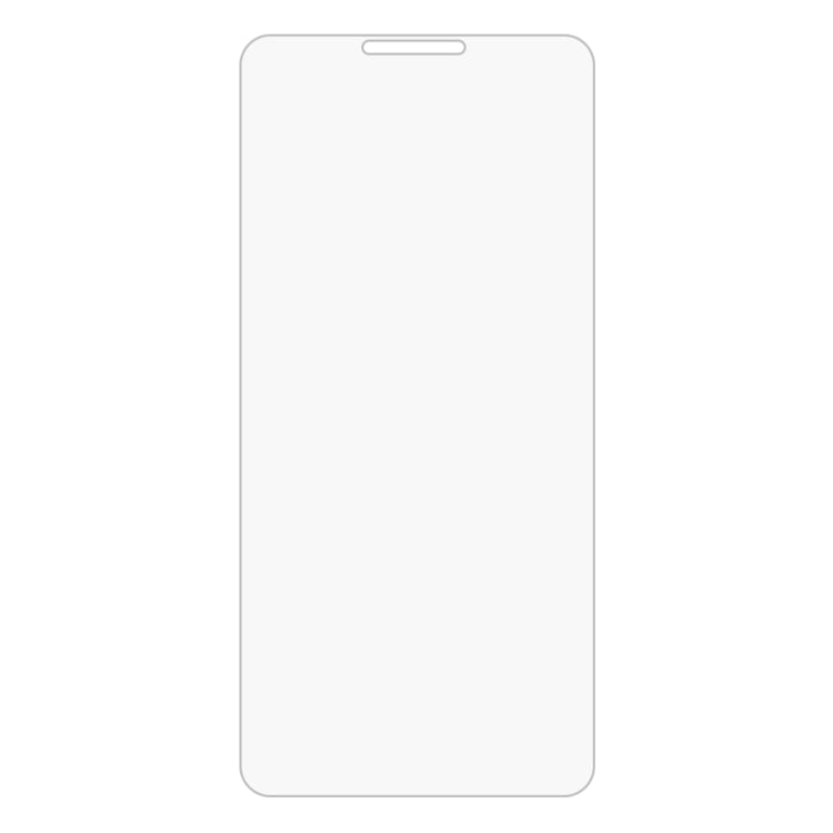 Tempered glass screen protector film with rounded edges for smartphone