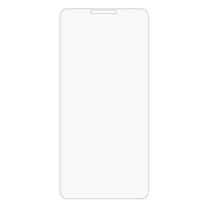 Tempered glass screen protector film with rounded edges for smartphone