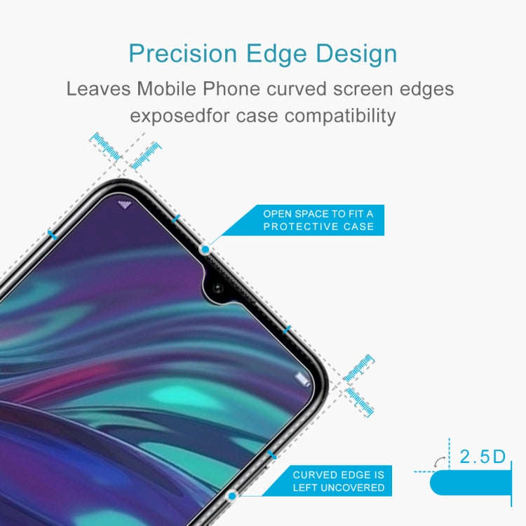 Curved tempered glass edge design screen protector with open space for case compatibility