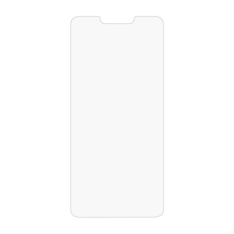 Clear tempered glass screen protector sheet with cutouts for speaker and sensors