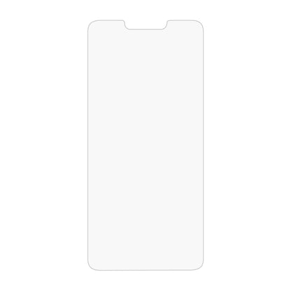 Clear tempered glass screen protector sheet with cutouts for speaker and sensors