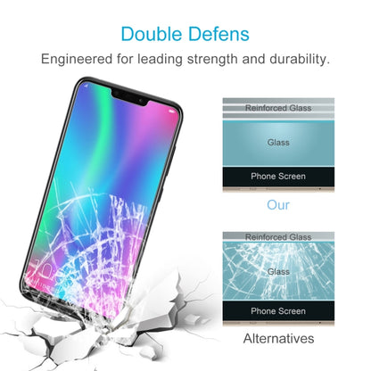 Tempered glass screen protector with reinforced glass layers for impact protection