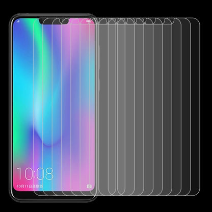 Tempered glass screen protectors (10-pack) for curved smartphone display, clear finish