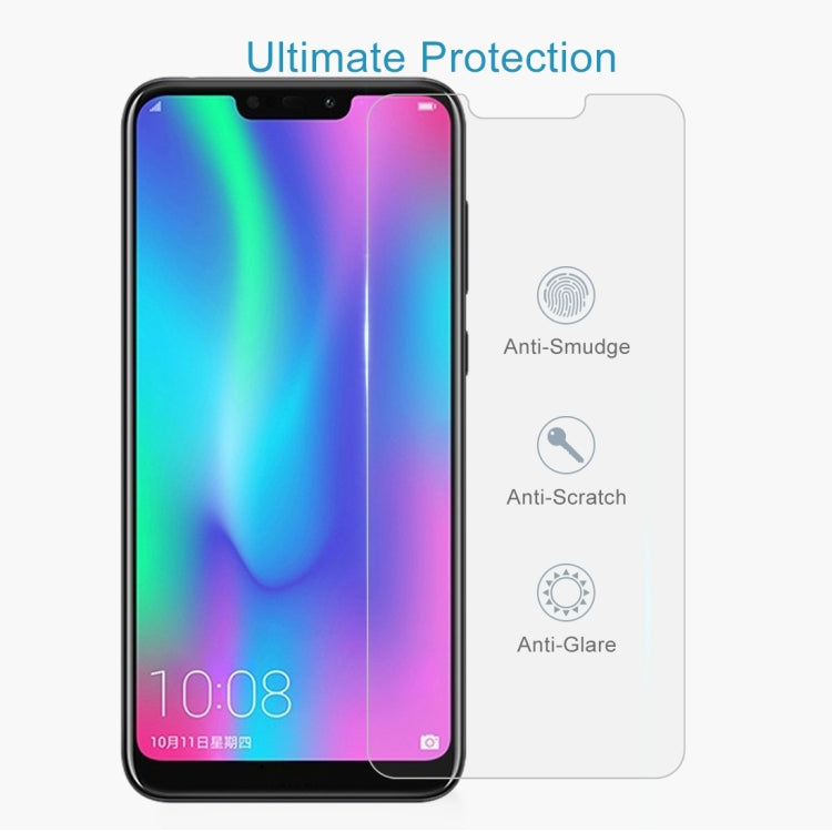 Tempered glass screen protector for Honor 8C with anti-smudge, anti-scratch, anti-glare icons