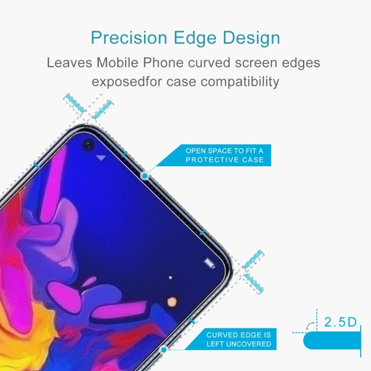 Tempered glass screen protector with 2.5D curved edge design for curved screen fit