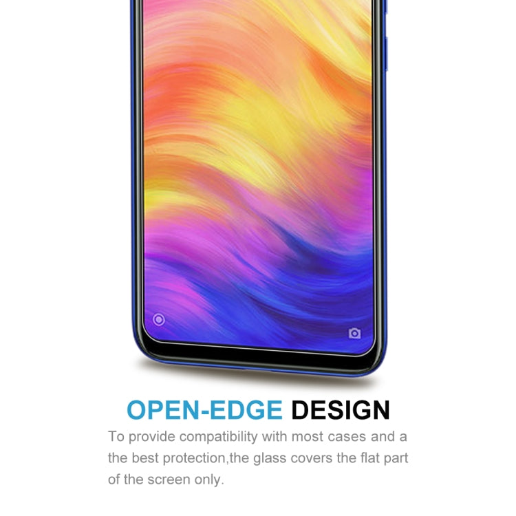 Smartphone screen protector film with open-edge design for flat screen