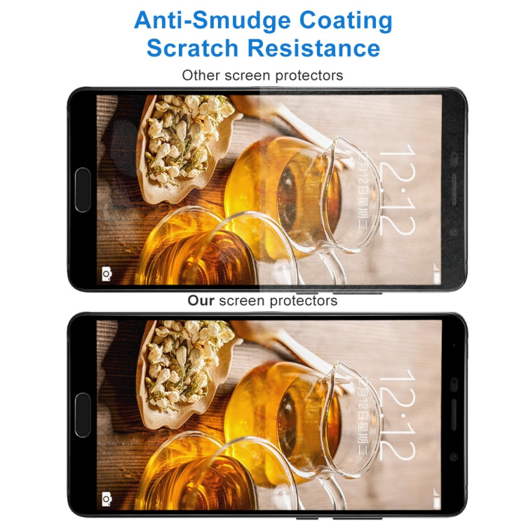 Tempered glass screen protector comparison on phones showing scratch-resistance design