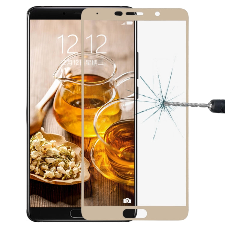 Tempered glass screen protector for Mate 10, clear curved fit on gold smartphone