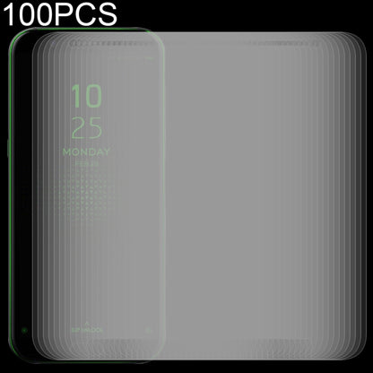Tempered glass screen protector film set with stacked clear screen covers