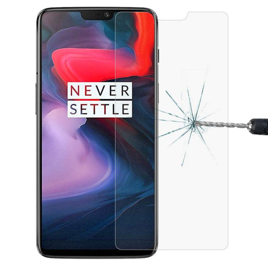 Tempered glass screen protector film for OnePlus 6, clear curved cover