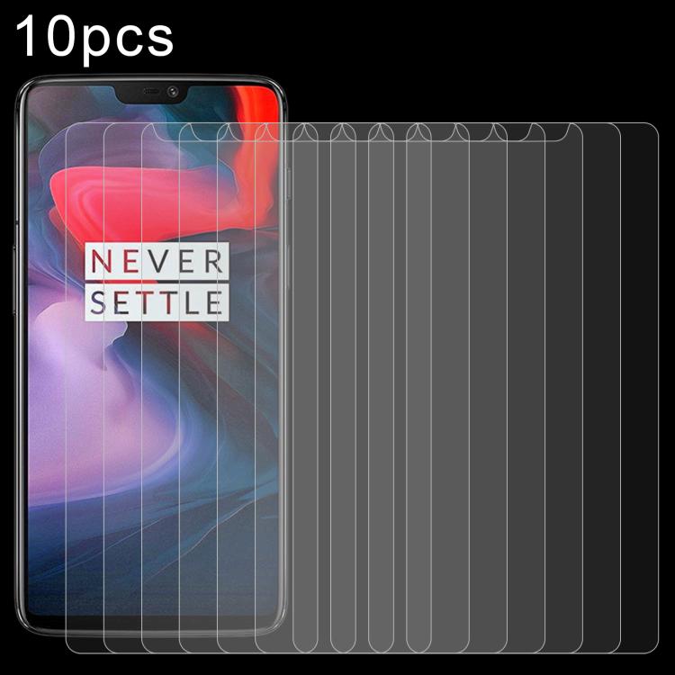 10-pack 2.5D tempered glass screen protectors with curved-edge fit