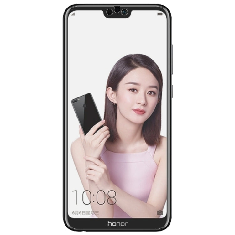 Tempered glass screen protector for Honor 9i with curved 2.5D fit, front view