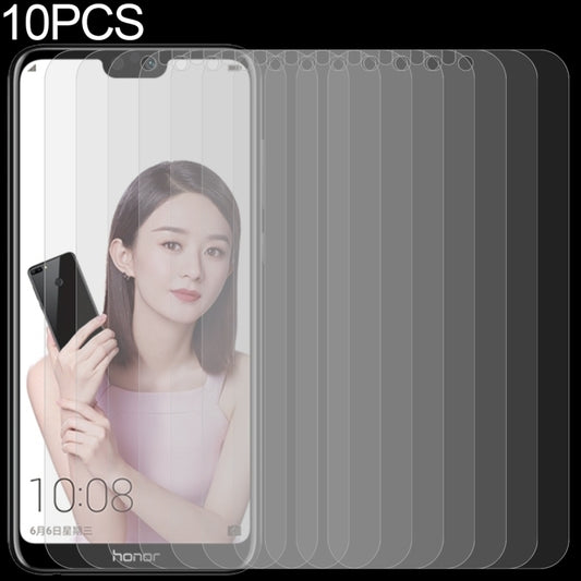 Set of 10 clear 2.5D tempered glass screen protectors for Honor 9i