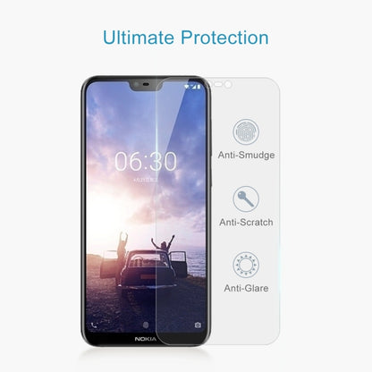 Tempered glass screen protector film for Nokia X6 with anti-smudge and anti-glare coating