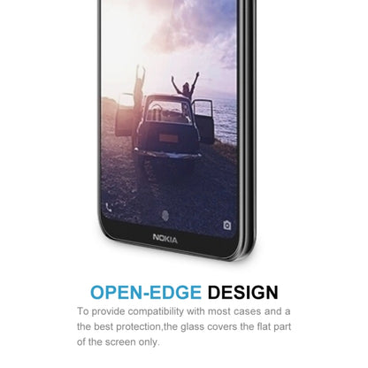 Tempered glass screen protector film for Nokia X6 with open-edge compatibility design