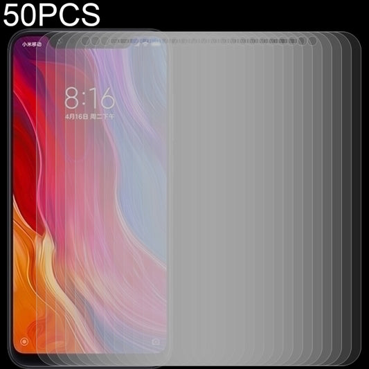 Tempered glass screen protector film set (50 pack) with 2.5D rounded edges