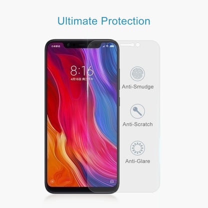 Tempered glass screen protector film with anti-smudge, anti-scratch, anti-glare