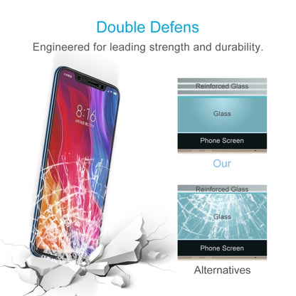 Tempered glass screen protector film with reinforced glass layer for phone screen