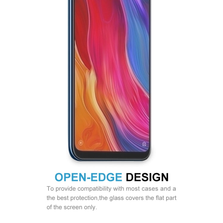 Tempered glass screen protector with open-edge design for Xiaomi Mi 8