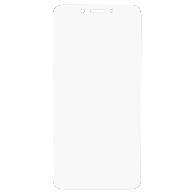 Tempered glass screen protector sheet for Redmi 6, cut to phone screen shape