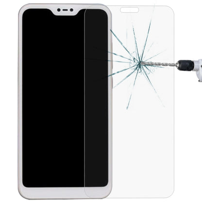 Tempered glass screen protector film for a smartphone, clear with a 2.5D curved edge