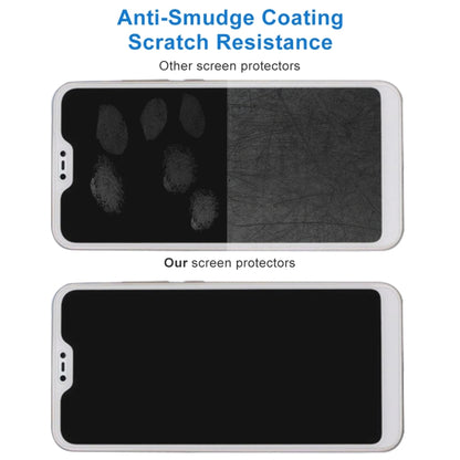 Tempered glass screen protector with anti-smudge and scratch resistance, clear cover