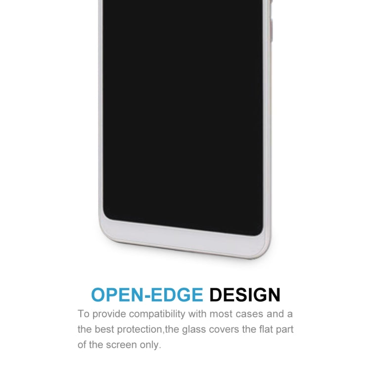 Tempered glass screen protector showing open-edge design for the phone screen