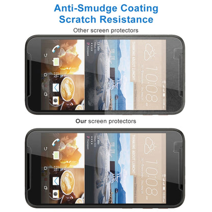 Tempered glass screen protector on smartphone with anti-smudge scratch-resistance coating