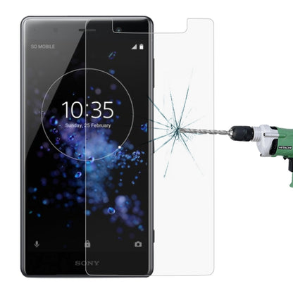 Tempered glass screen protector film for Sony Xperia XZ2 Premium, clear 2.5D