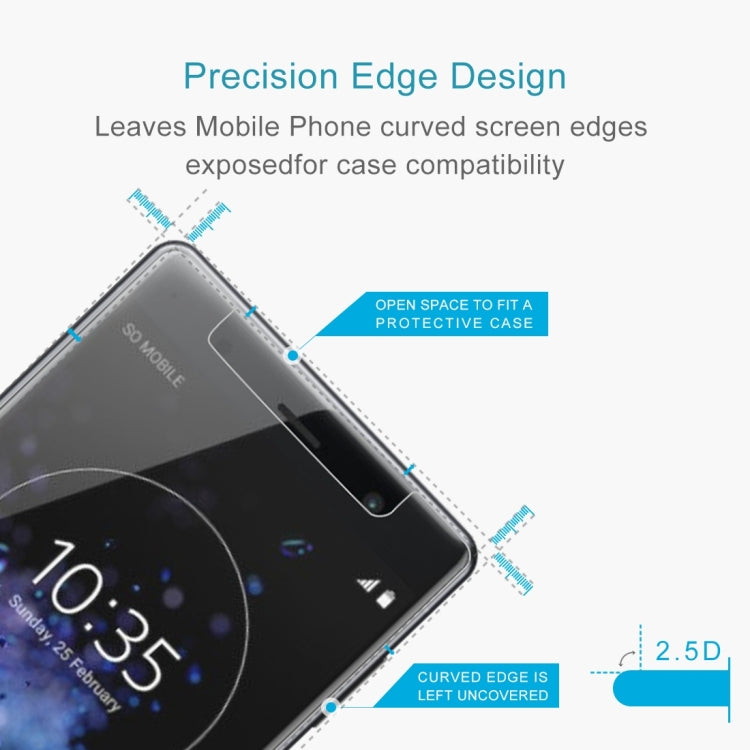 2.5D tempered glass film with open-edge design for Sony Xperia XZ2 Premium