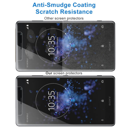 Tempered glass screen protector film for Sony Xperia XZ2 Premium with anti-smudge coating