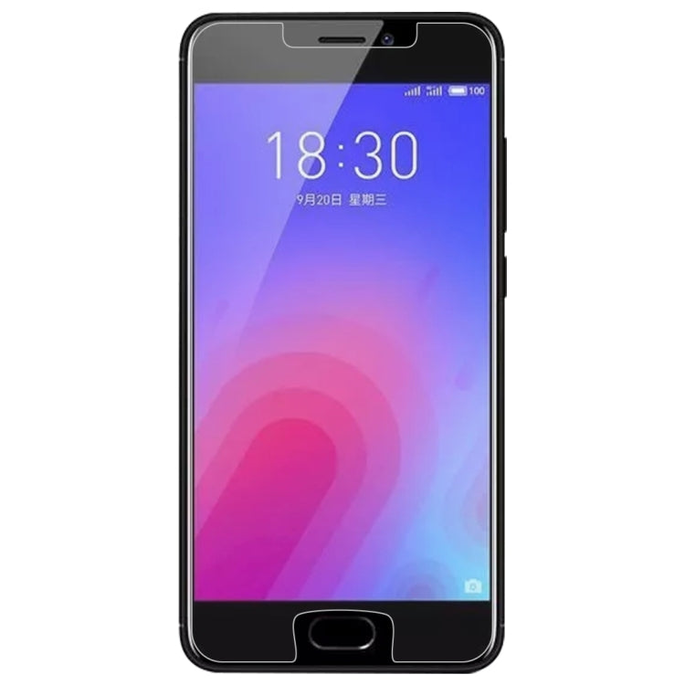 Tempered glass screen protector film applied to phone front screen