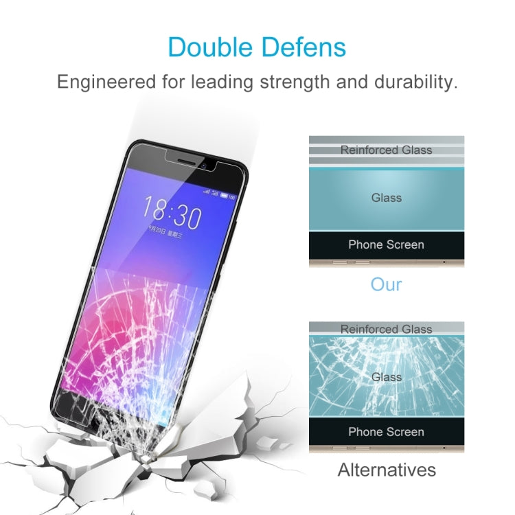 Tempered glass screen protector film with reinforced glass durability shown