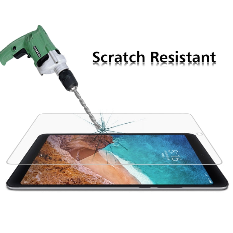 Tempered glass screen protector film for tablet during scratch test