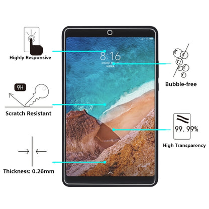 Tempered glass screen protector for tablet with alignment and thickness guides