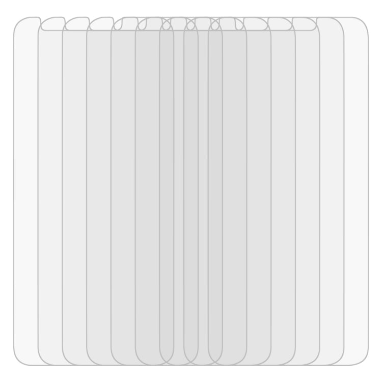 Curved tempered glass screen protector film set, stacked and ready to apply