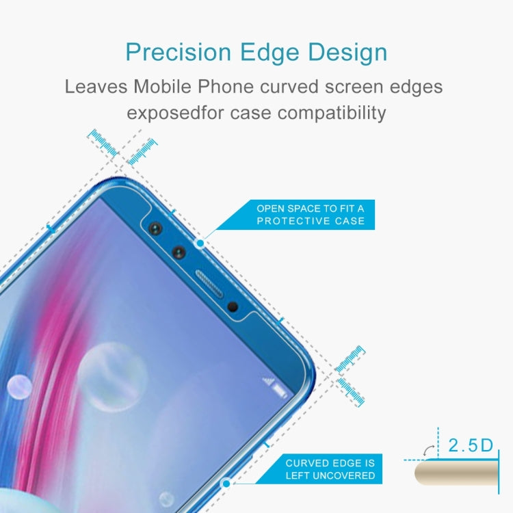 Precision edge tempered glass screen protector film for curved phone screens (2.5D)