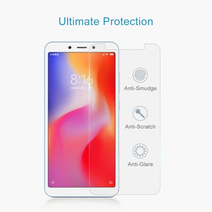 Tempered glass screen protector for Xiaomi Redmi 6A with anti-smudge and anti-scratch
