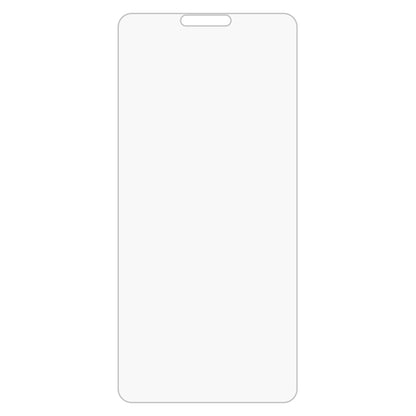 Clear tempered glass screen protector sheet with cutout for phone earpiece