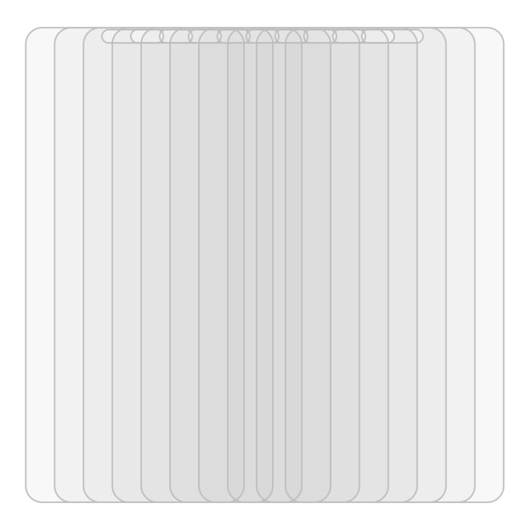 Pack of clear tempered glass screen protectors, stacked for OPPO AX5