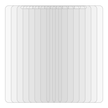 Pack of clear tempered glass screen protectors, stacked for OPPO AX5