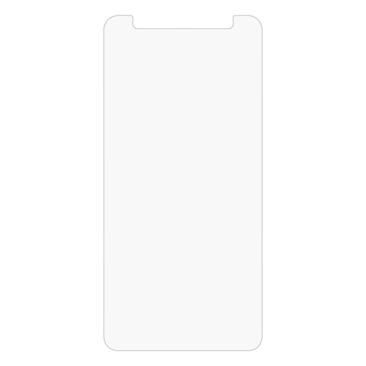 Tempered glass screen protector sheet with rounded top corners