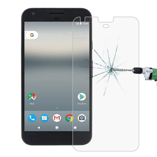 Tempered glass screen protector for Google Pixel XL, clear 2.5D edge, covers display